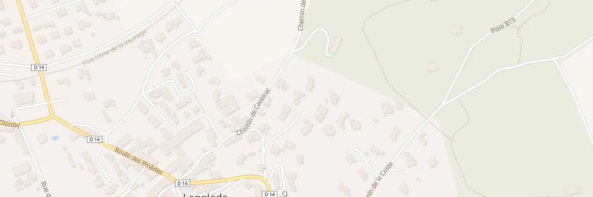 Plan du 2 La Coste à Langlade