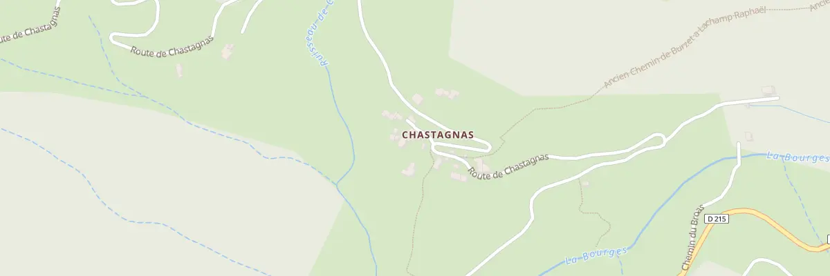 Plan du 5458 Chastagnas à Burzet