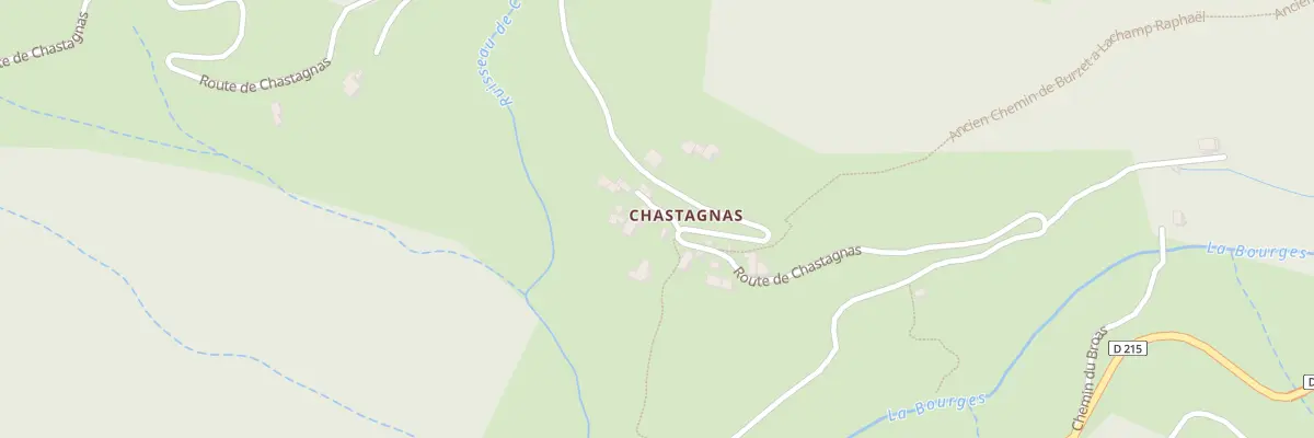 Plan du 5457 Chastagnas à Burzet