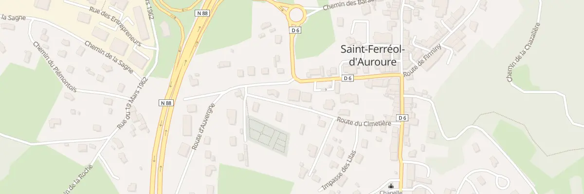 Plan du 5003 Le Bourg à Saint-Ferréol-d’Auroure