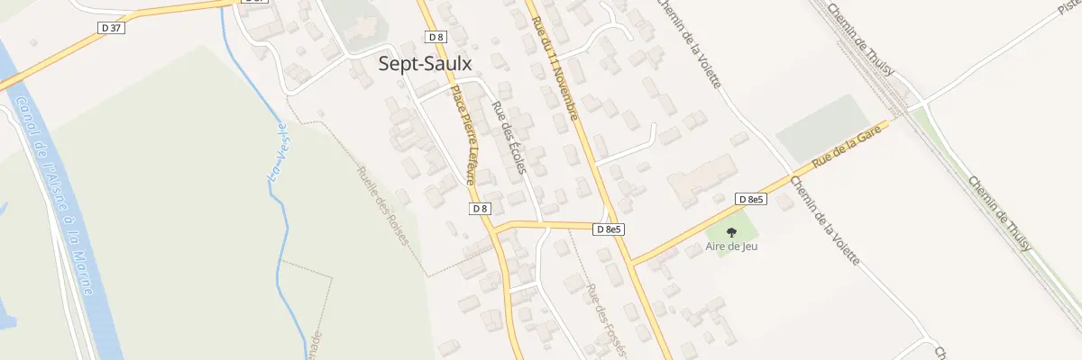 Plan du 2 Rue des Ecoles à Sept-Saulx