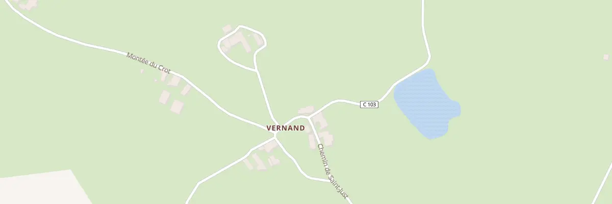 Plan du 2332 Che de Vernand à Fourneaux
