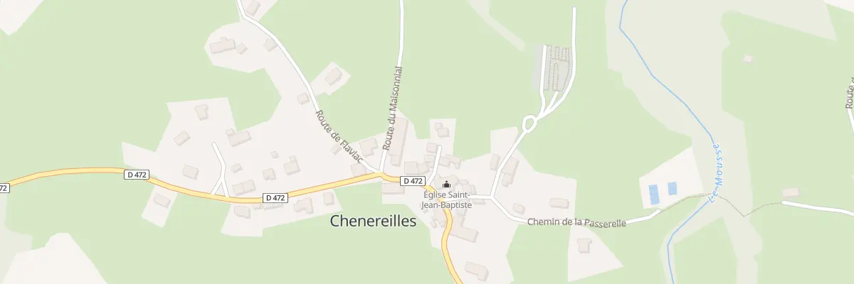 Plan du 5457 Le Bourg à Chenereilles