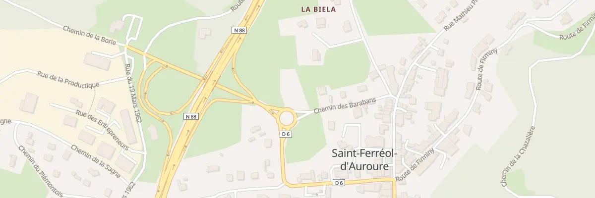 Plan du 196 Che des Barabans à Saint-Ferréol-d’Auroure