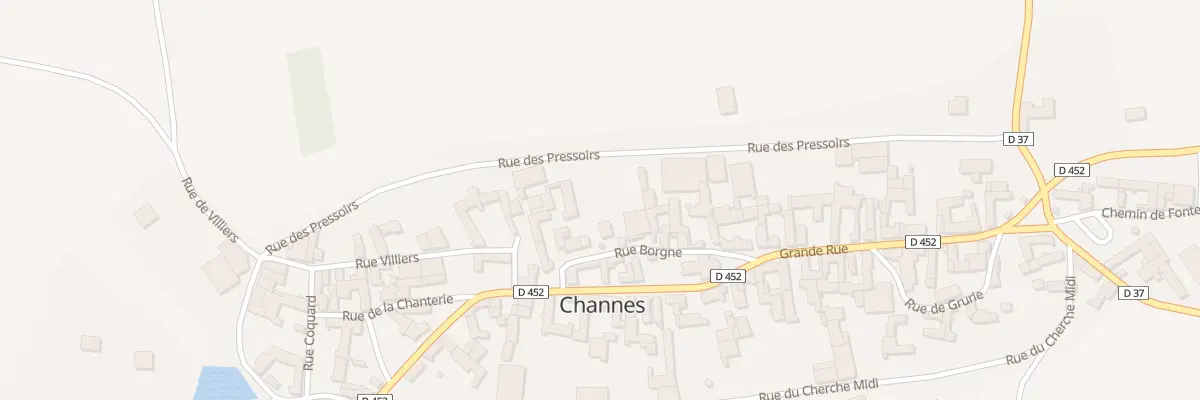 Plan du 8T Rue de Borgne à Channes