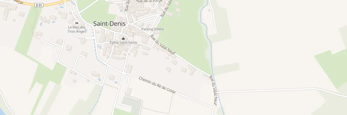 Plan du 5113 Rue du Valat Neuf à Saint-Denis