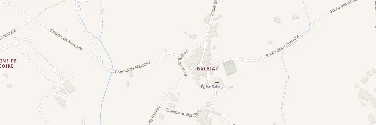 Plan du 2220 Rte de Balbiac à Rosières
