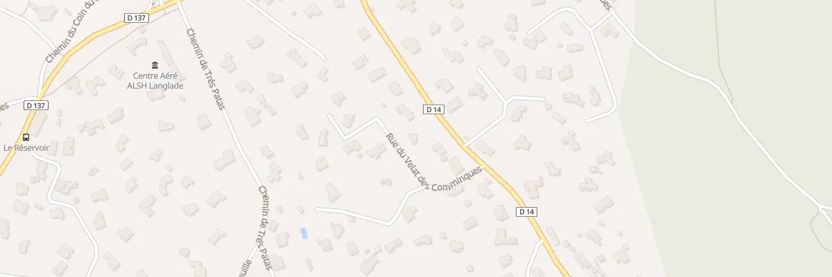 Plan du 442 Rte de Bernis à Langlade