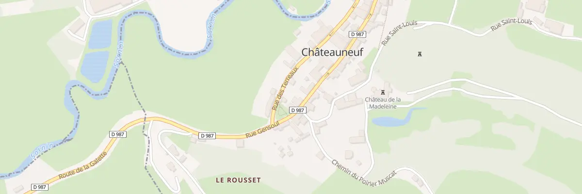 Plan du 5021 Le Bourg à Châteauneuf