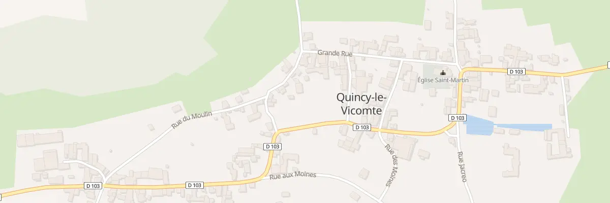 Plan du 1 Rue des Saussaies à Quincy-le-Vicomte