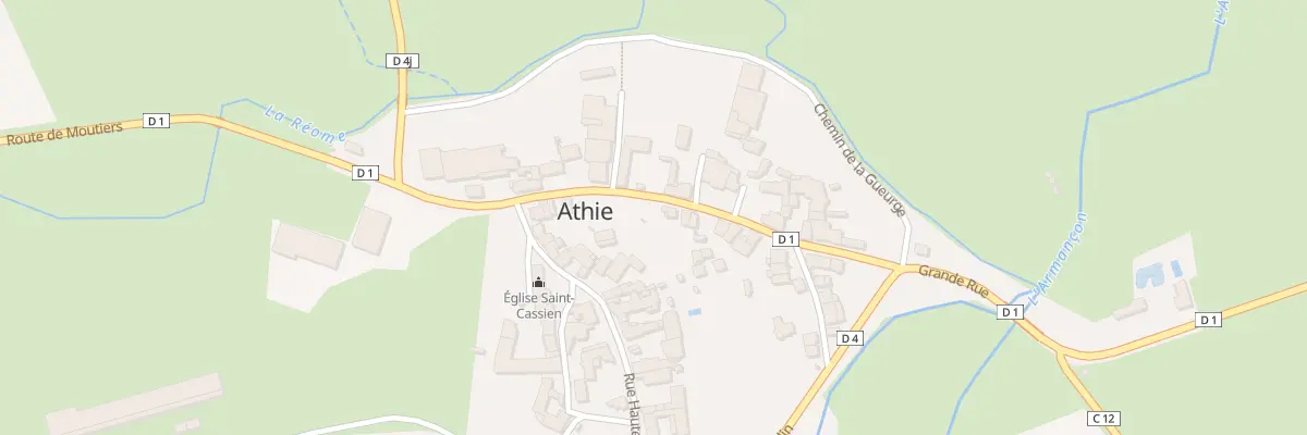 Plan du 15 Grande Rue à Athie