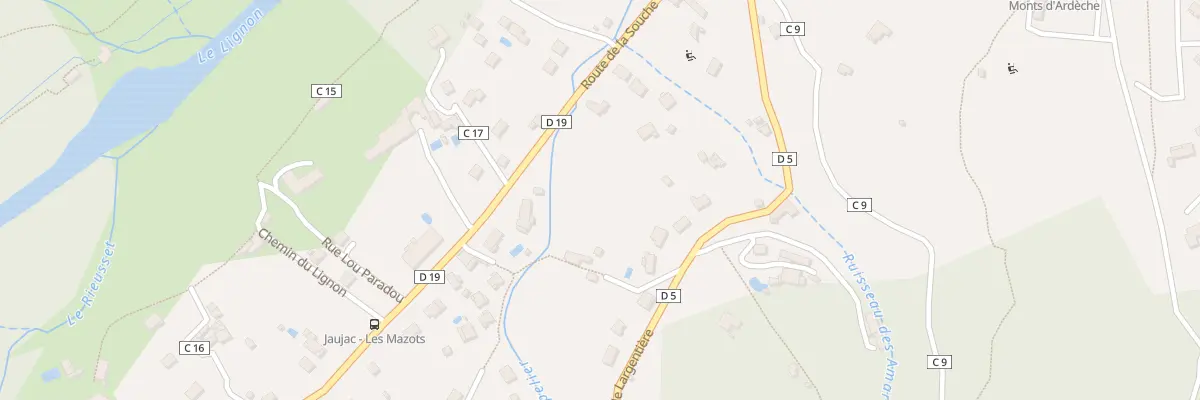 Plan du 155 Rte de la Souche à Jaujac