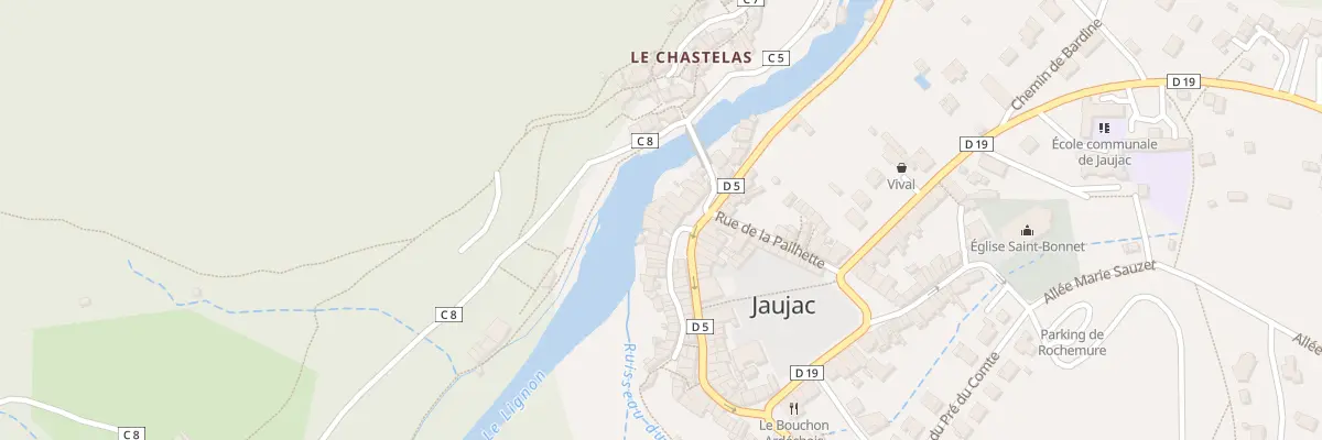 Plan du 12 Pl St Bonnet à Jaujac