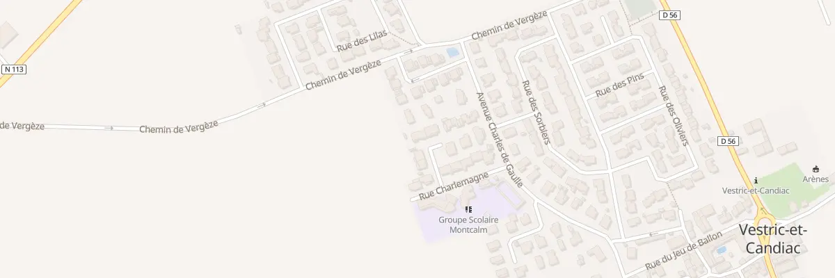 Plan du 1 Imp des Albizzias à Vestric-et-Candiac