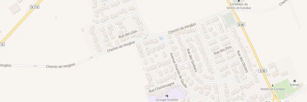 Plan du 5441 Rue de la Source à Vestric-et-Candiac
