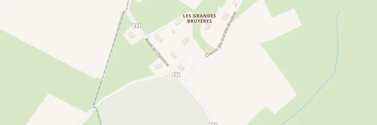 Plan du 970 Che des Grandes Bruyères à Génelard