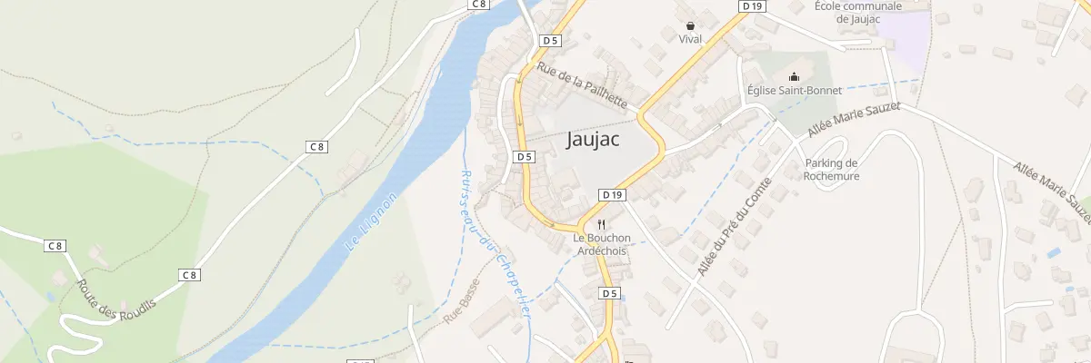 Plan du 5 Pl du Champ de Mars à Jaujac