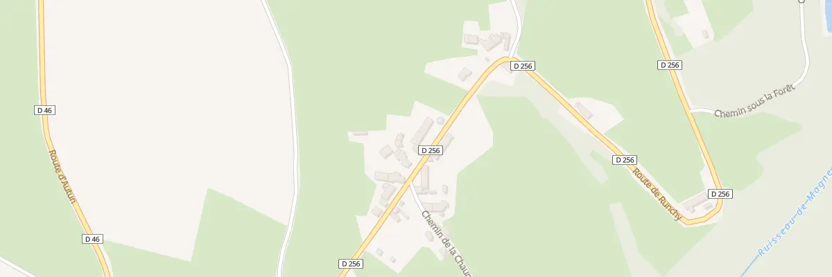 Plan du 611 Rte de Runchy à Mesvres