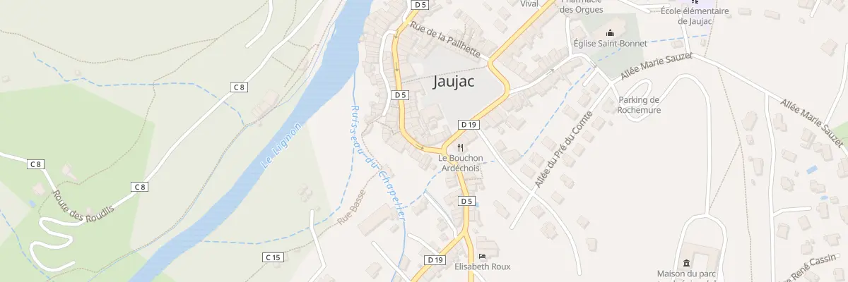 Plan du 35 Rue des Frères Fabre à Jaujac