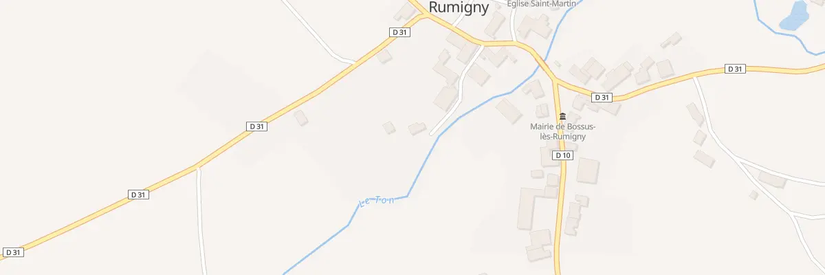 Plan du 4 Rue du Thon à Bossus-lès-Rumigny