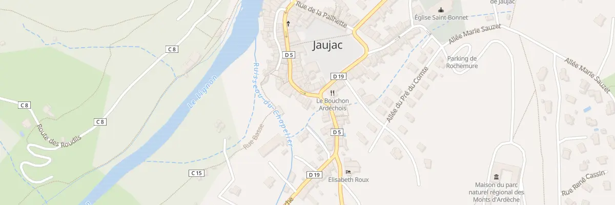 Plan du 44 Rue des Frères Fabre à Jaujac
