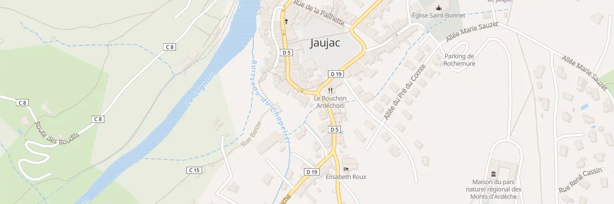 Plan du 46 Rue des Frères Fabre à Jaujac