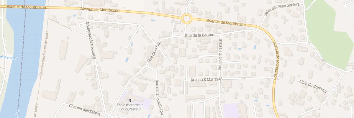 Plan du 2 Imp de la Paix à Andrézieux-Bouthéon