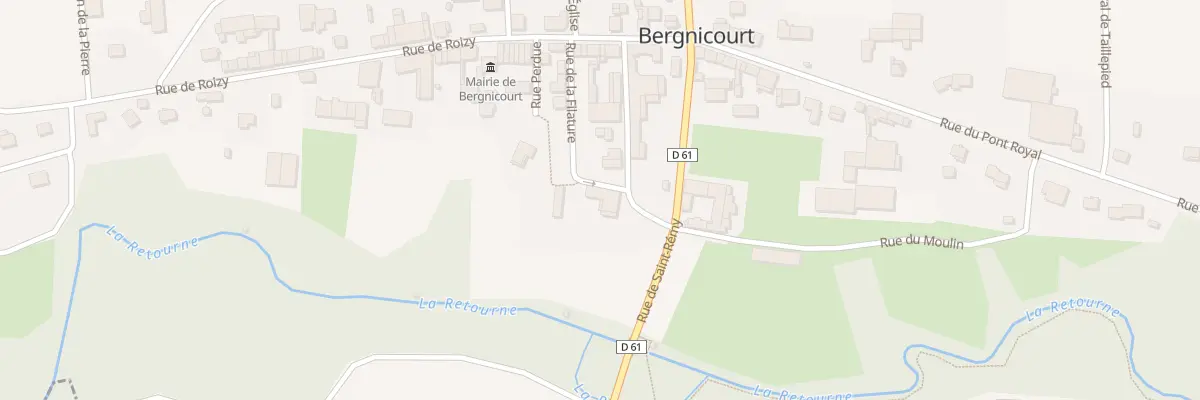 Plan du 4 Rue de la Fontaine St Pierre à Bergnicourt