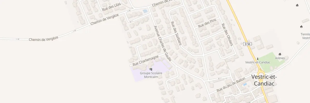 Plan du 7 Rue Charlemagne à Vestric-et-Candiac