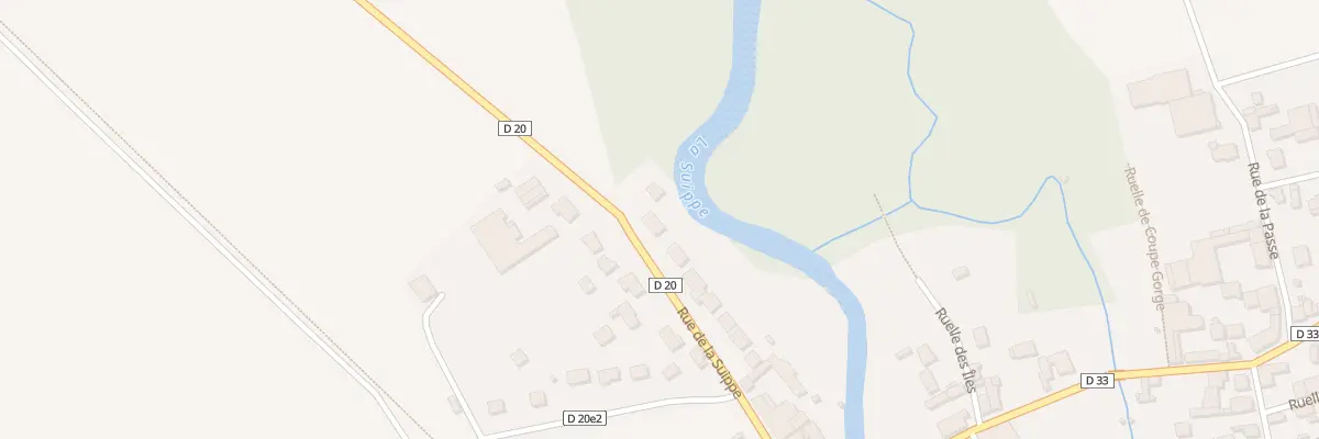 Plan du 1B Rue de la Suippe à Heutrégiville
