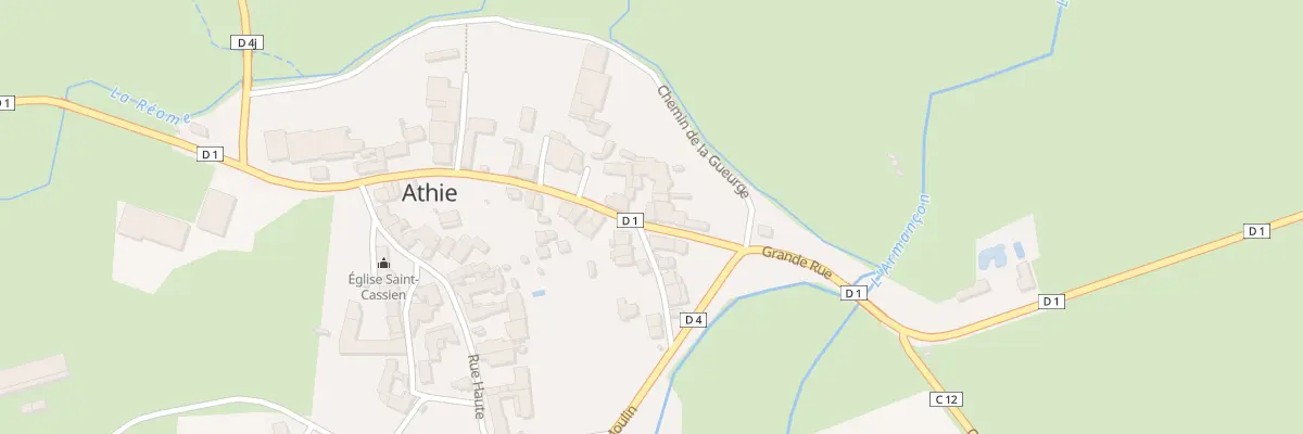 Plan du 6 Grande Rue à Athie