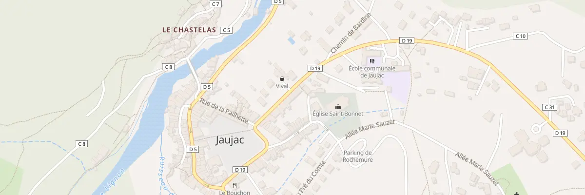 Plan du 80 Rue Jean Moulin à Jaujac