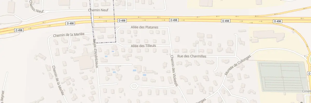 Plan du 3 All des Tilleuls à Saint-Just-Saint-Rambert