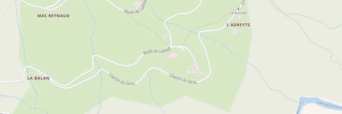 Plan du 3160 Rte de Ladreyt à Jaujac