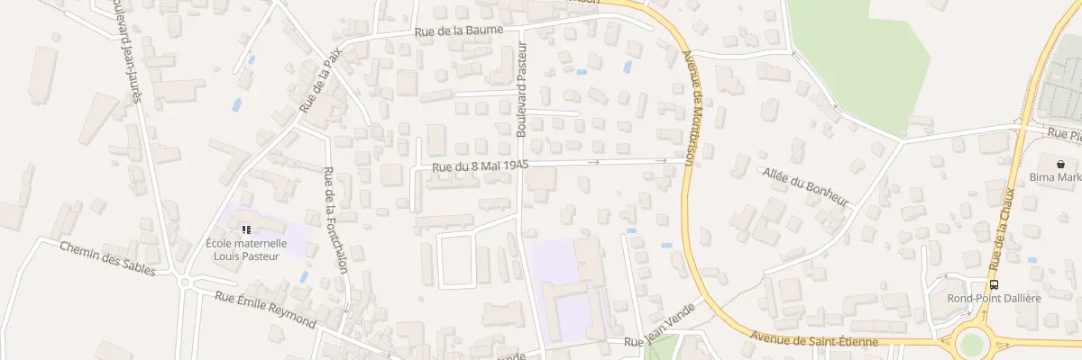 Plan du 8B Bd Pasteur à Andrézieux-Bouthéon
