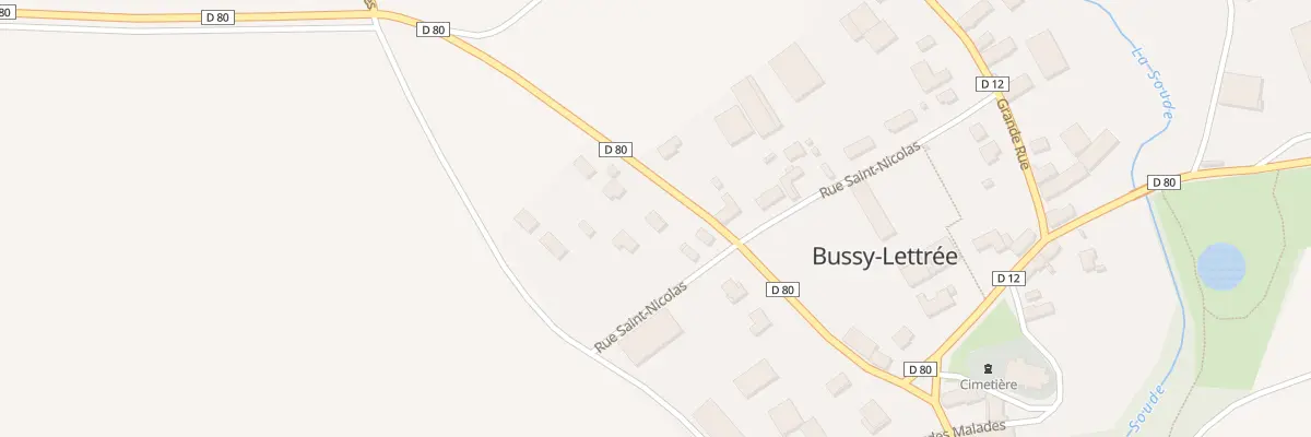Plan du 11 Rue des Cerisiers à Bussy-Lettrée