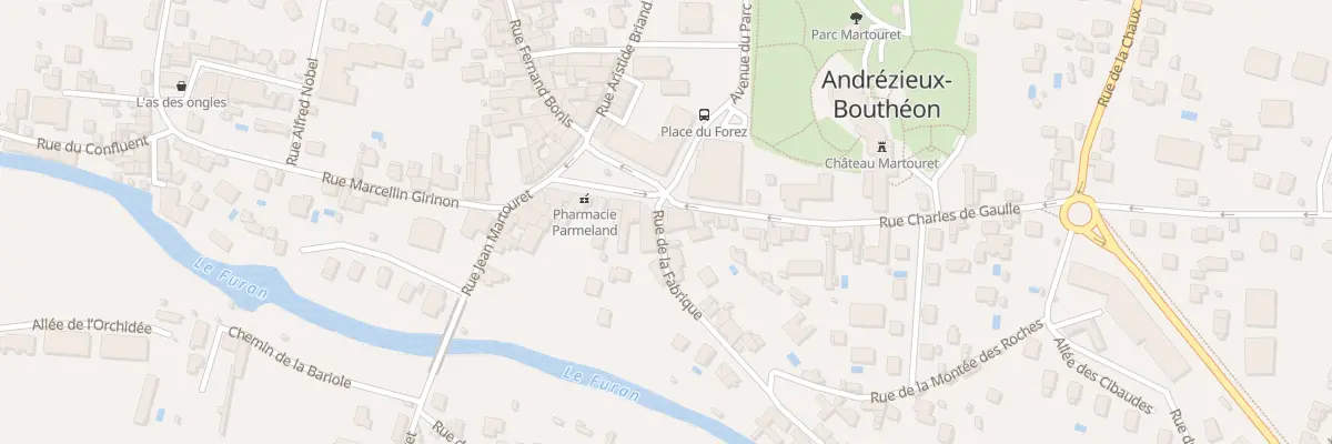 Plan du 2 Rue Charles de Gaulle à Andrézieux-Bouthéon