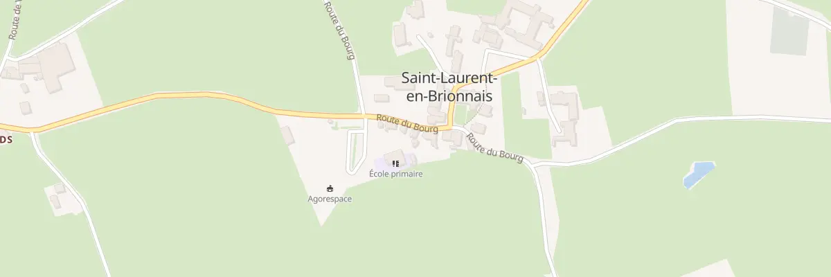 Plan du 14 Rte du Bourg à Saint-Laurent-en-Brionnais