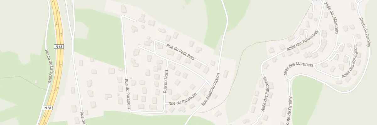 Plan du 5076C Paraboin à Saint-Ferréol-d’Auroure