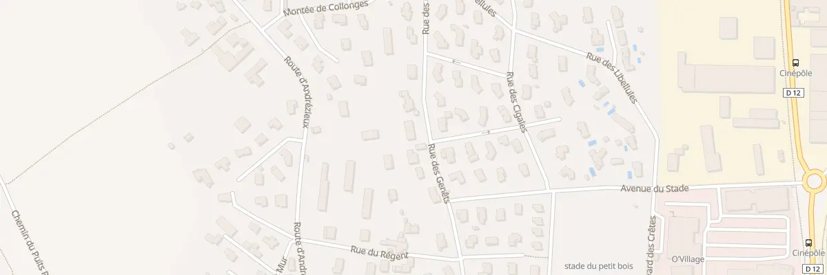 Plan de Rte d’Andrézieux à Saint-Just-Saint-Rambert