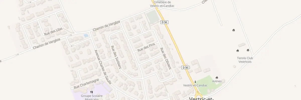 Plan du 5 Rue des Pins à Vestric-et-Candiac