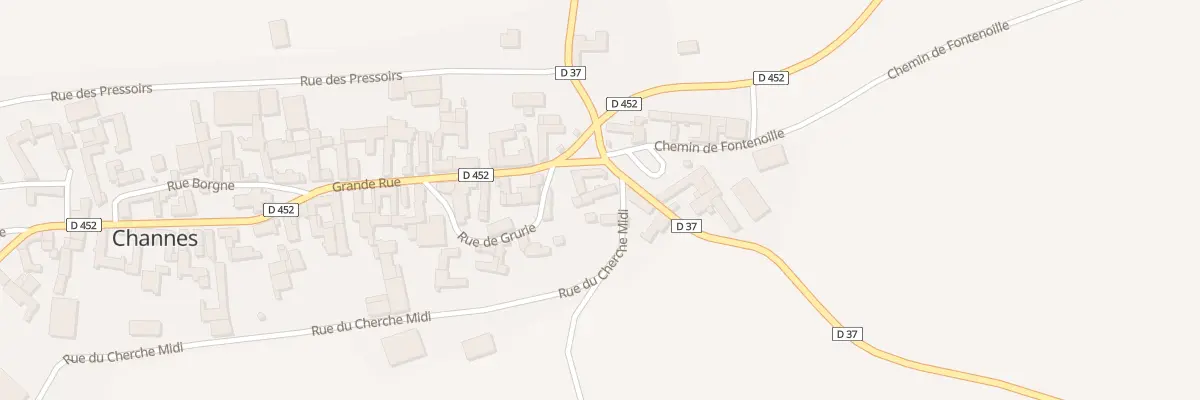 Plan du 2 Rue du Cherche Midi à Channes