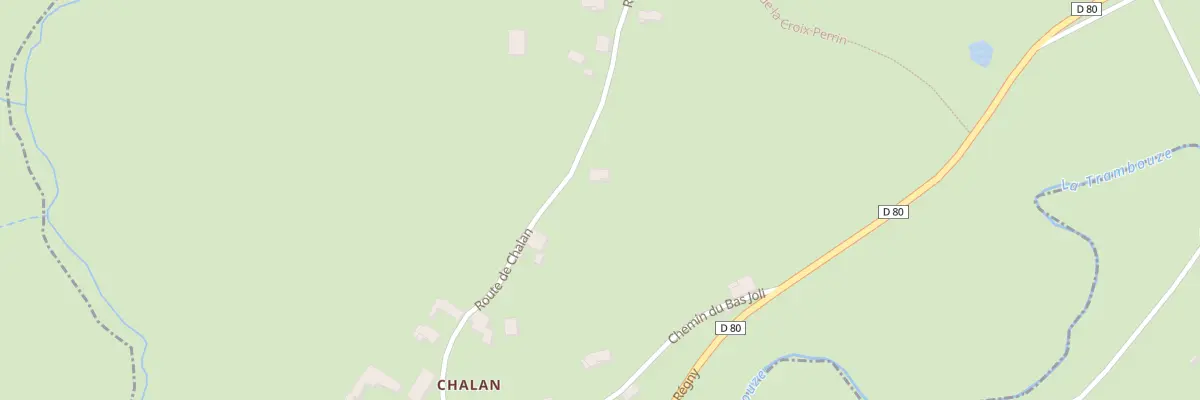Plan du 261 Rte de Chalan à Combre