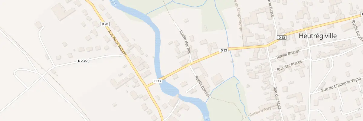 Plan du 1 Rue Grande Rue à Heutrégiville