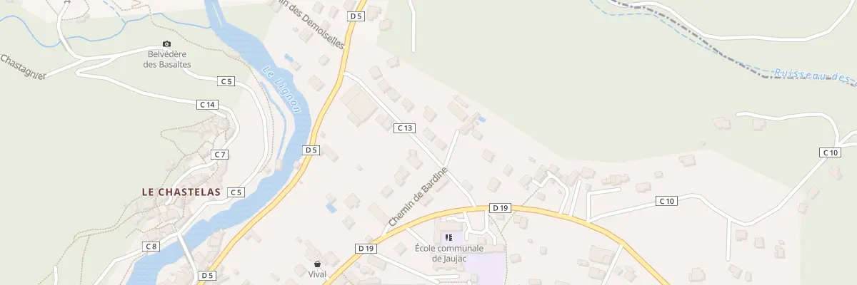 Plan du 100 Che de la Chareyrasse à Jaujac