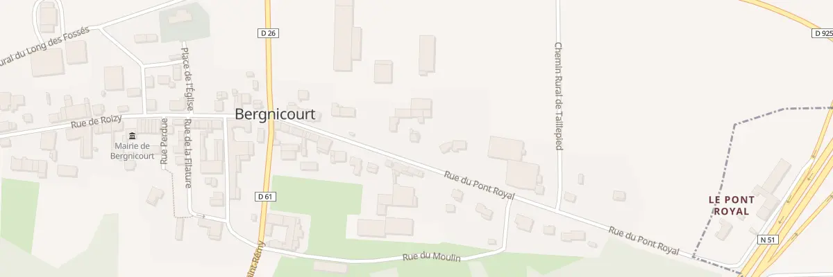 Plan du 5028 Le Village à Bergnicourt