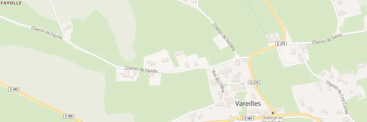 Plan du 5037 Vareille à Vareilles