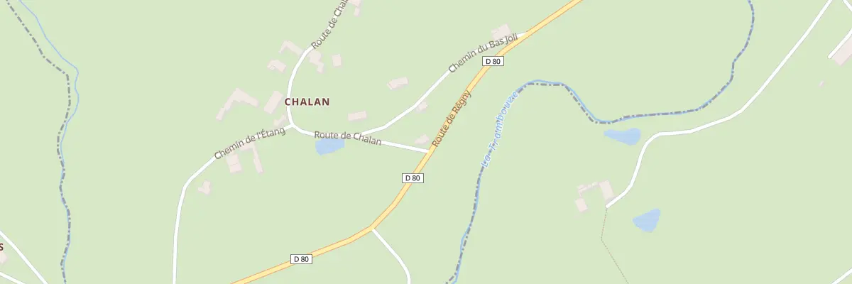 Plan du 647 Rte de Chalan à Combre