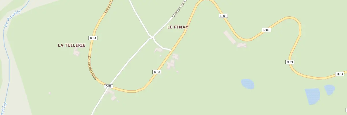 Plan du 1059 Rte du Pinay à Bussières