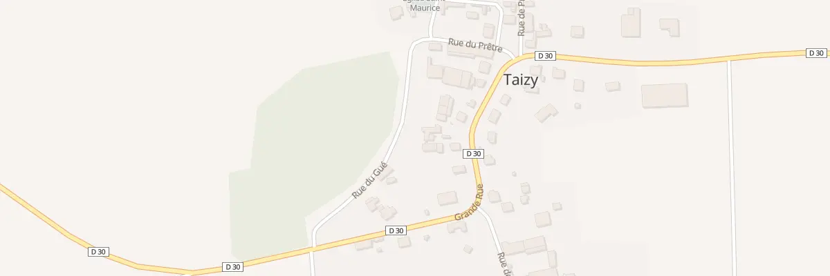 Plan de la Rue du Gue à Taizy